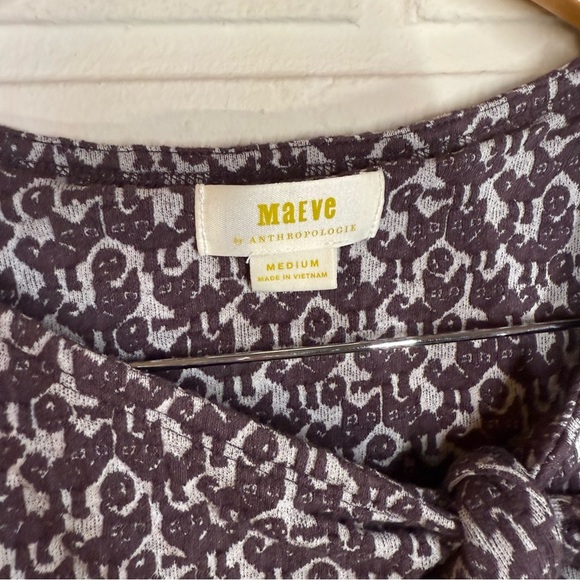 Maeve Gray and Black Tomcat Cat Print Sleeveless Blouse, Women’s Size Medium - Picture 5 of 10